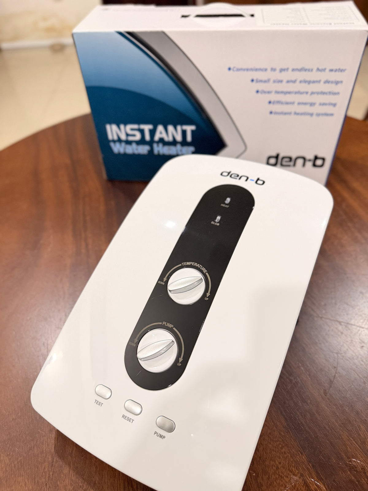 Den-B DN300 instant hot water heater with built-in booster pump - photo 4
