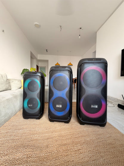 Den-B Basscore Rechargeable Party Speaker – Dual Mic & Karaoke