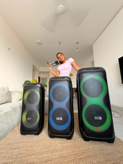 Den-B Basscore Rechargeable Party Speaker – Dual Mic & Karaoke