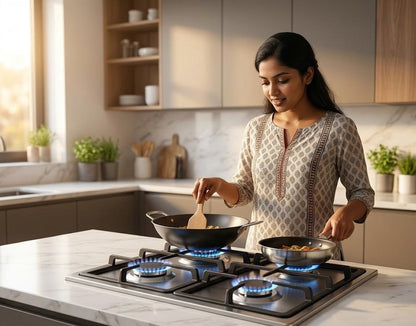 Den-B GalaxyFlame 4 Burner Stainless Steel