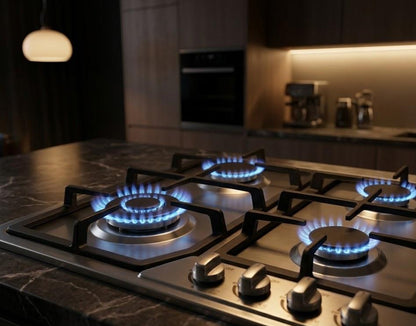 Den-B GalaxyFlame 4 Burner Stainless Steel