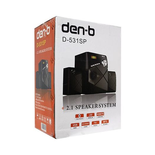 Den-B: PulseBass 2.1 Bluetooth Speaker System