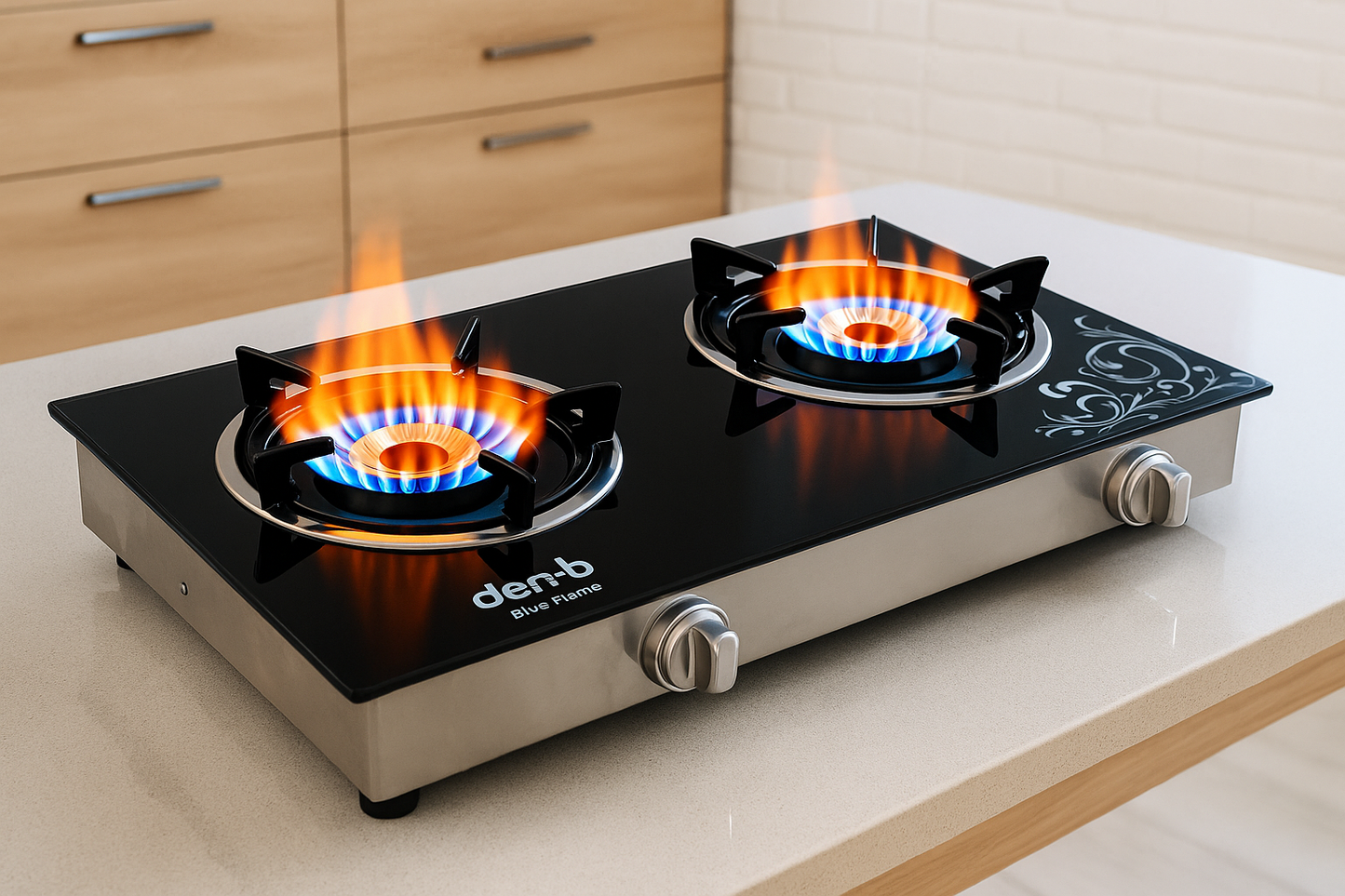 Den-B DuoFlame Glass Cooker