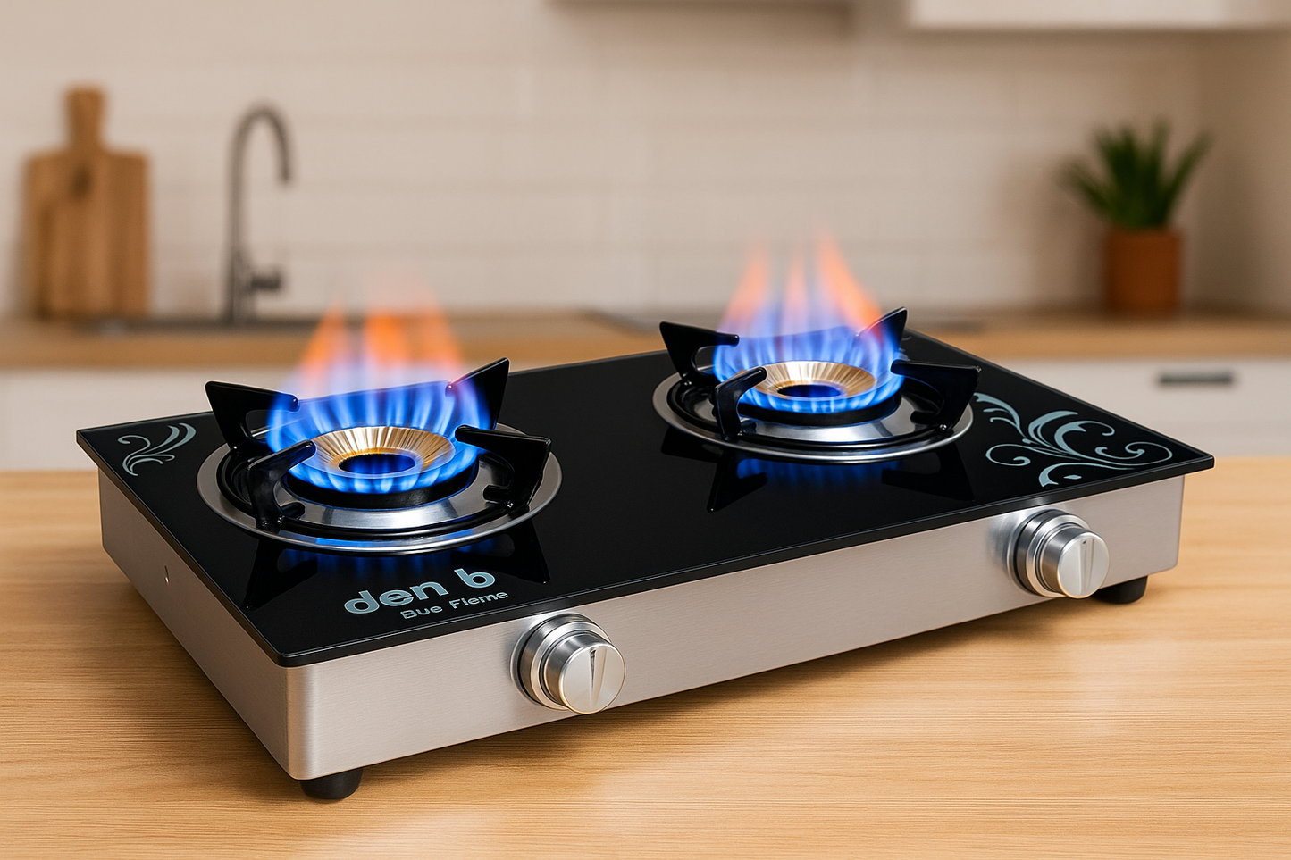 Den-B DuoFlame Glass Cooker