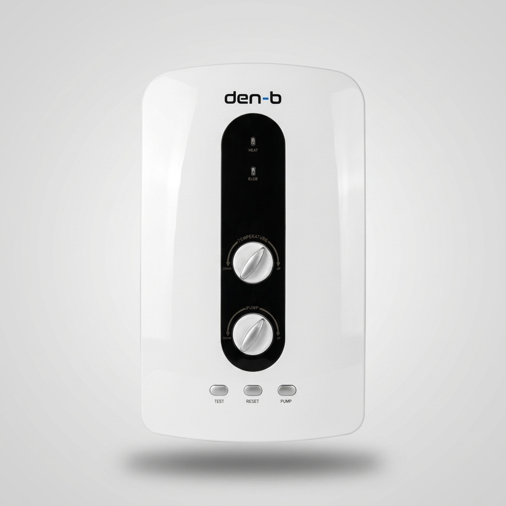 Den-B DN300 instant hot water heater with built-in booster pump