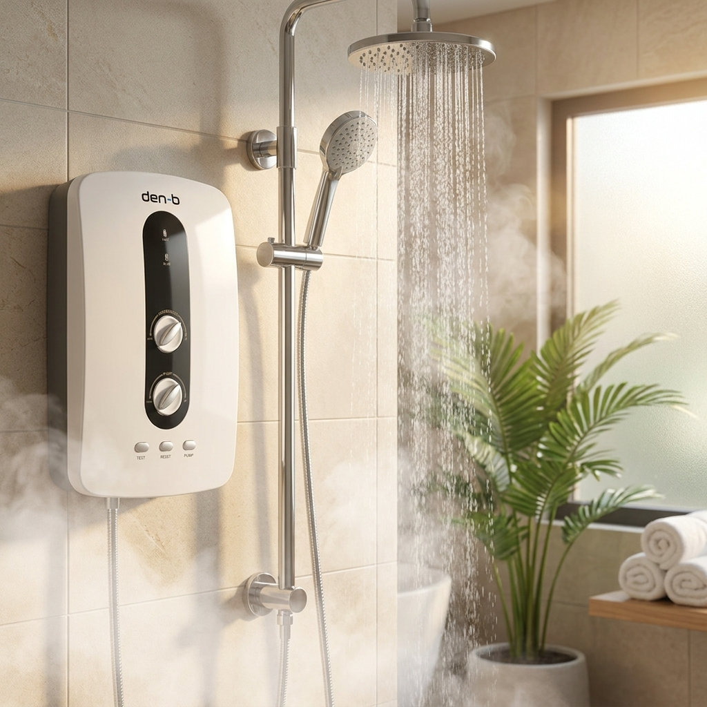 Den-B DN300 instant hot water heater with built-in booster pump - photo 2