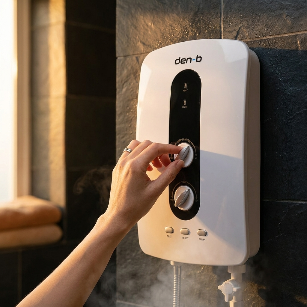 Den-B DN300 instant hot water heater with built-in booster pump - photo 3
