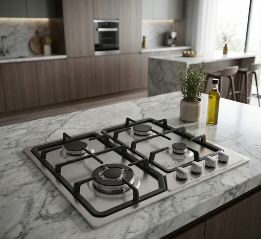 Den-B GalaxyFlame 4 Burner Stainless Steel